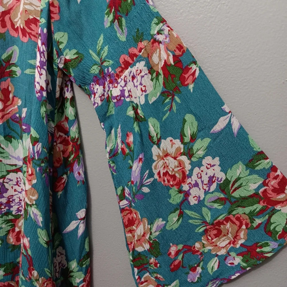 Umgee women's floral boho dress size S spring vacation cruise - Picture 3 of 7